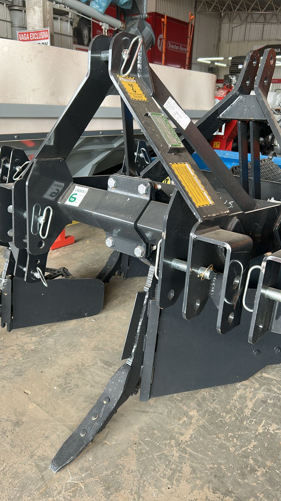 ARADO SULCADOR MEDIO 450MM 1 LINHA CINZA 