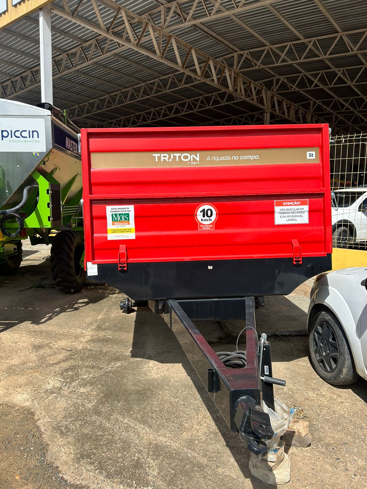 CARRETA AGRICOLA METALICA 5 TONELADA TR-202 RODADO DUPLO VERMELHA 