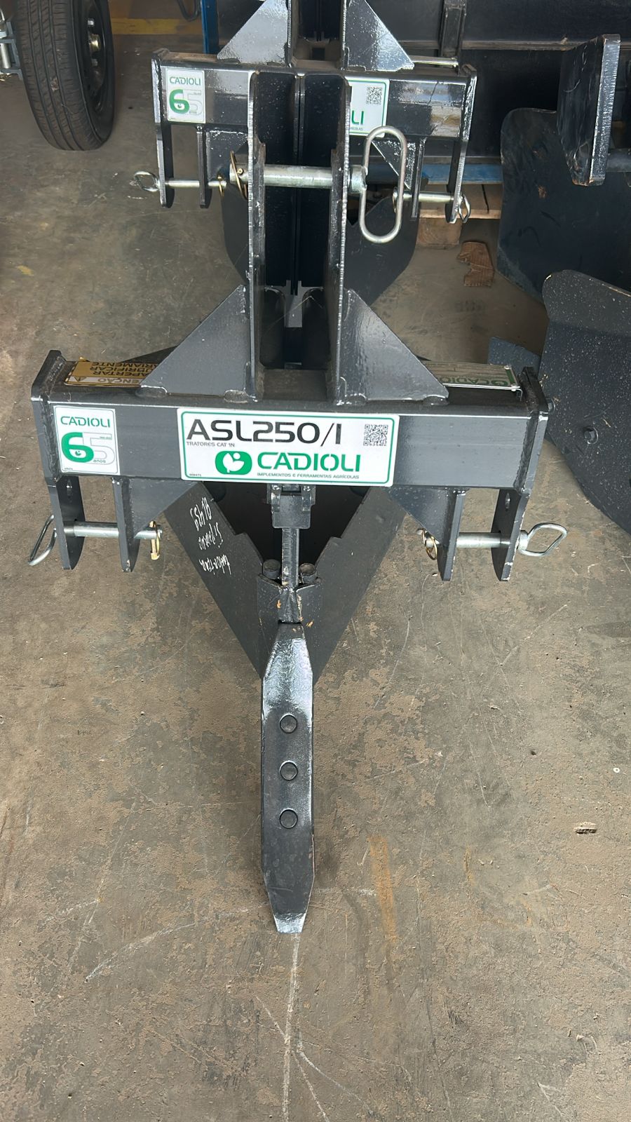 ARADO SULCADOR LEVE 250MM 1 LINHA CINZA CAT01N